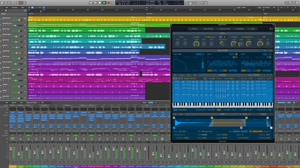 screenshot of Logic Pro